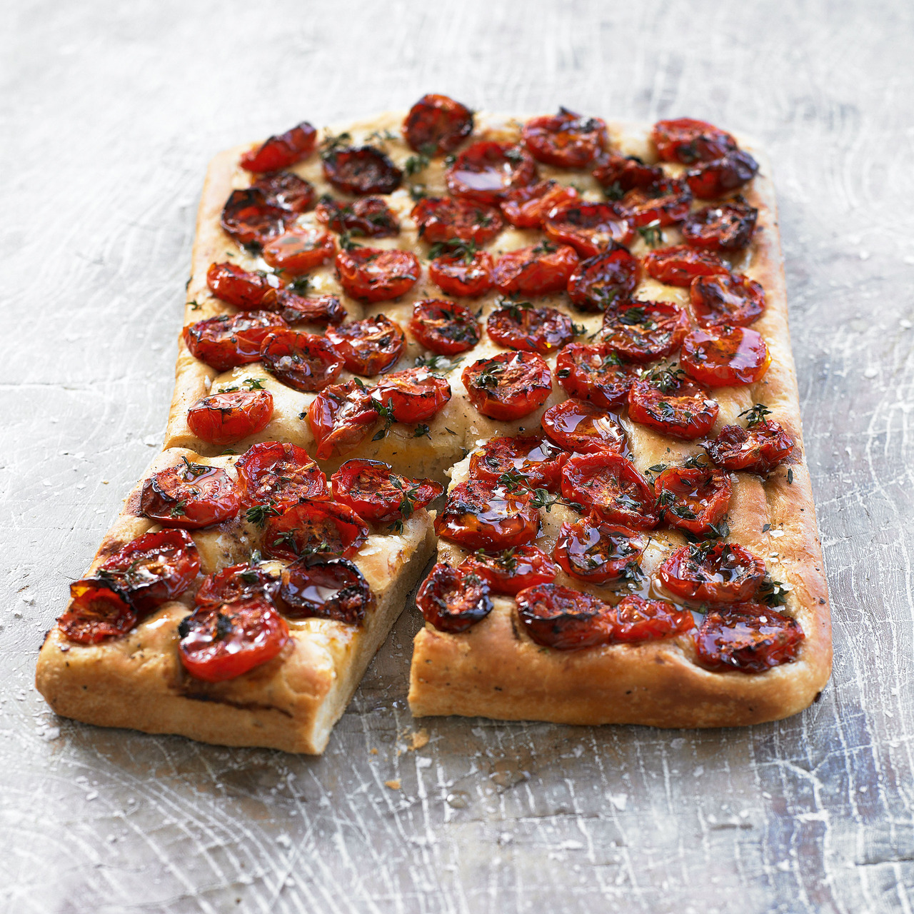 Roasted cherry tomato focaccia | Cook With M&S