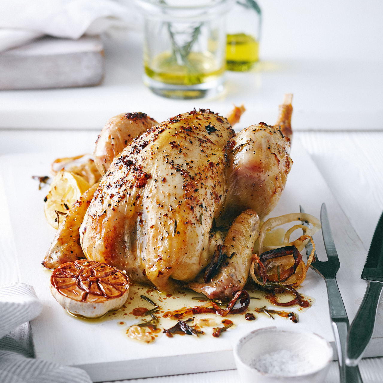 Lemon and rosemary roast chicken | Cook With M&S